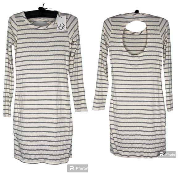 Chaser Dresses & Skirts - Chaser Open Back Long Sleeve t-shirt Dress